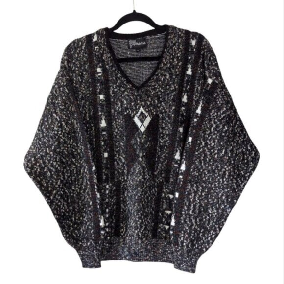 Vintage Other - Vintage Hyde Park 90s Grunge Kurt Cobain Aztec Coogi Vibe Sweater XL